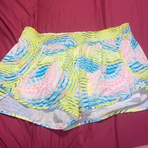 Avia Swim Yellow, Pink & Blue Shorts With Pocket